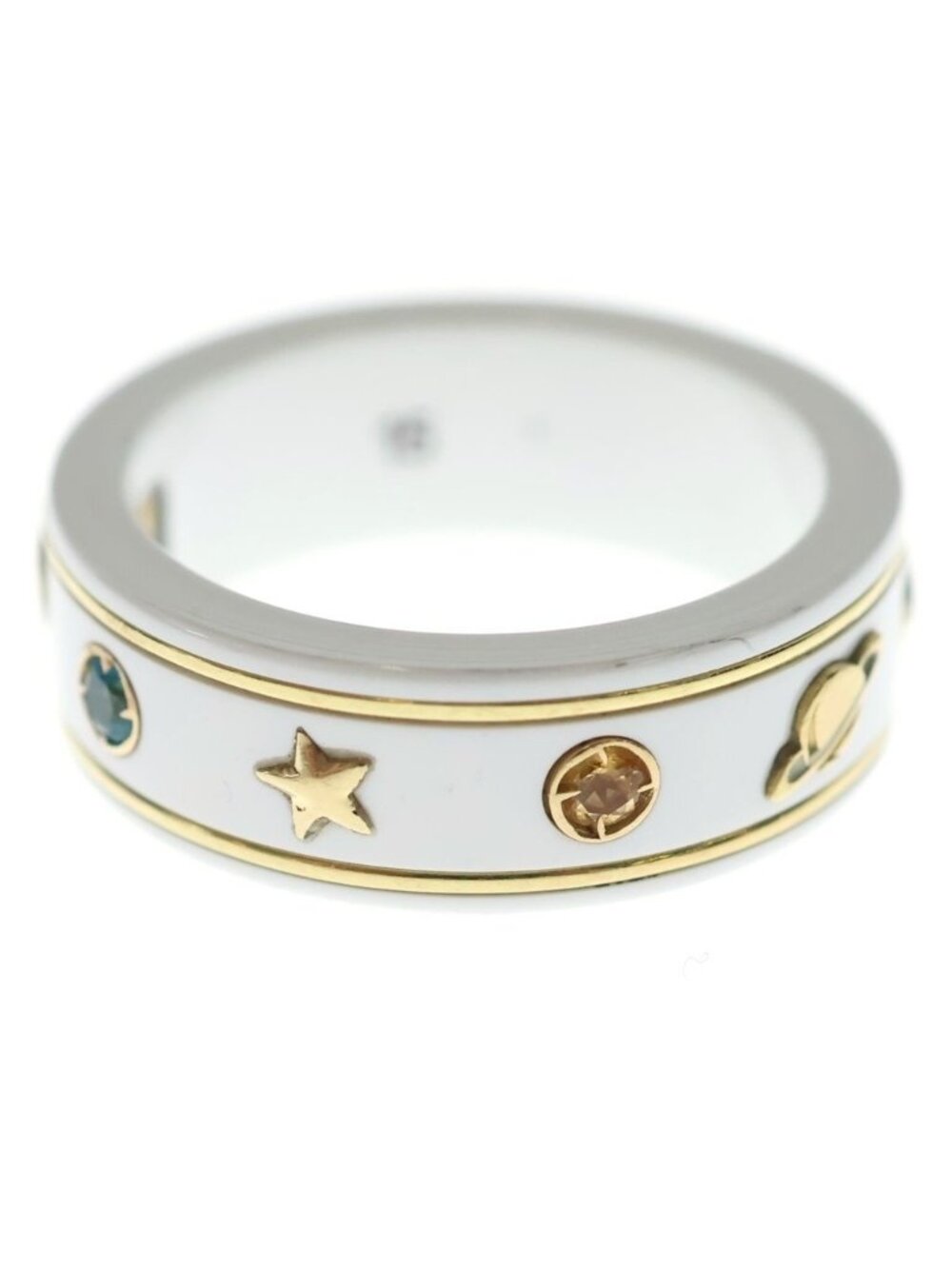 Gucci Gemstone Icon Ring White Ceramic - Picture 5 of 7